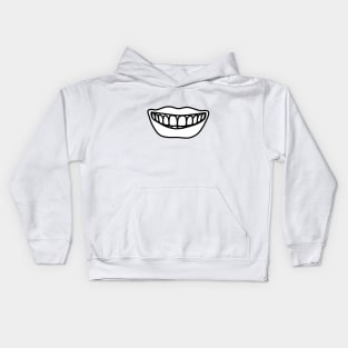 smiling lips Kids Hoodie